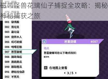 磁带怪兽花璃仙子捕捉全攻略:揭秘神秘捕获之旅
